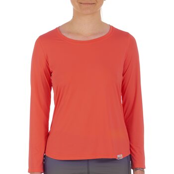 IQ UV Free Long Shirt Climate Changer Womens, Koralle, XL