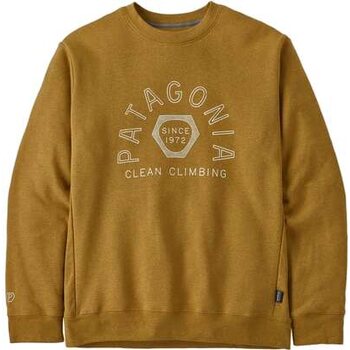 Patagonia Clean Climb Hex Uprisal Crew Sweatshirt, Cabin Gold, L