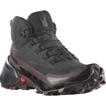 Salomon Cross Hike Mid GTX 2 Womens, Black/Chocolate Plum/Black, EUR 42 (UK 8.0)