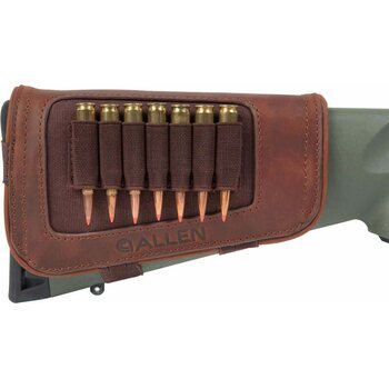 Allen New Castle Leather Buttstock Cartridge Carrier, Brown