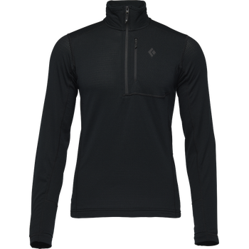 Black Diamond Coefficient LT Quarter Zip Mens, Black, XL