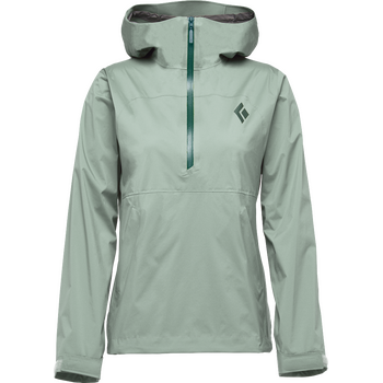 Black Diamond Stormline Stretch Anorak Womens, Foam Green, M