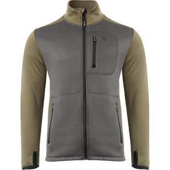 Aclima WoolShell Jacket Mens, Gray Pinstripe / Tarmac, M