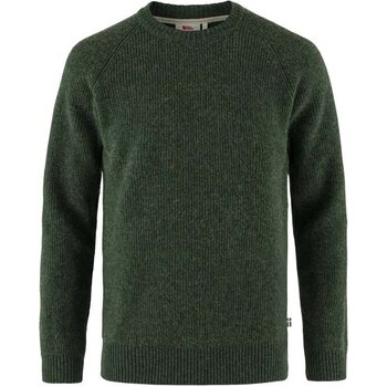 Fjällräven Övik Rib Sweater Mens, Deep Forest (662), M