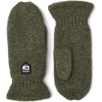 Hestra Basic Wool Mitt, Olive, 6