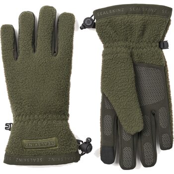 Sealskinz Hoveton Waterproof Sherpa Fleece Glove, Olive, M