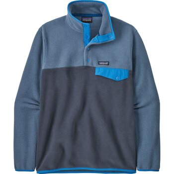 Patagonia Lightweight Synch Snap-T Pullover Mens, Smolder Blue, M