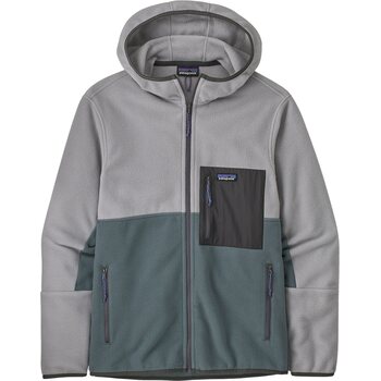 Patagonia Microdini Hoody Mens, Nouveau Green with Salt Grey, L