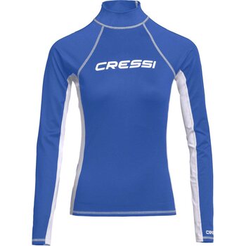 Cressi Rashguard Long Sleeves Womens, Blue, XL/5 (44)