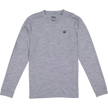 Mons Royale Icon Merino Air-Con LS Mens, Grey Heather, L