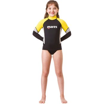 Mares Rash Guard UPF Block 80+ Junior, Yellow, M