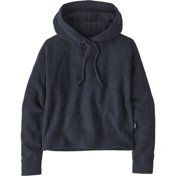 Patagonia Recycled Wool-Blend Hooded Pullover Sweater Womens, Smolder Blue, S