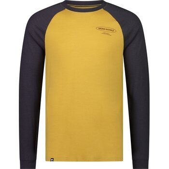 Mons Royale Icon Merino Air-Con Raglan Mens, Shale/Honey, S