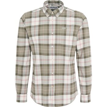 Barbour Lewis Tailored Shirt Mens, Glenmore Olive Tartan, M