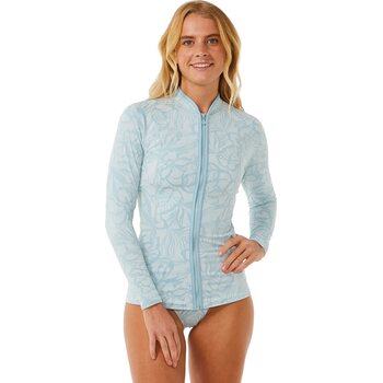 Rip Curl Sun Chaser Long Sleeve Zipthru Womens, Blue, S