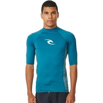 Rip Curl Waves UPF Performance Short Sleeve Mens, Deep Ocean, S