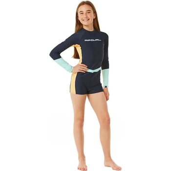 Rip Curl Block Party Boyleg Suit Girls, Navy, 8