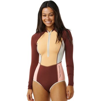 Rip Curl Block Party UPF 50+ Surfsuit Womens, Plum, M