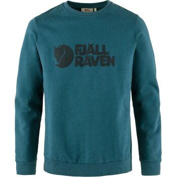 Fjällräven Logo Sweater Mens, Deep Sea (574), S