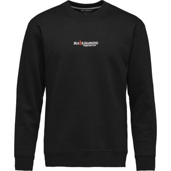 Black Diamond Heritage Wordmark Crewneck Mens, Black, S