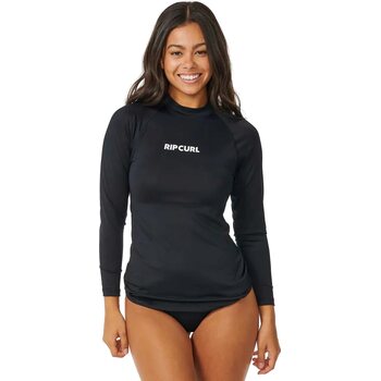 Rip Curl Classic Surf Long Sleeve UPF Rashguard Womens, Black (2023), XXL