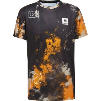 Mammut Massone Sport T-Shirt Sender Mens, Black - Tangerine, S