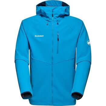 Mammut Ultimate Comfort SO Hooded Jacket Mens, Glacier Blue, M