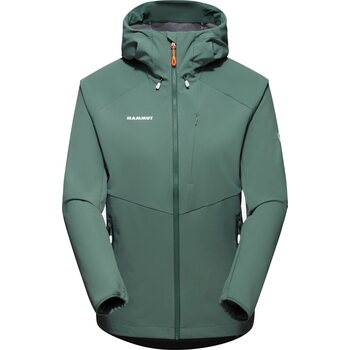 Mammut Ultimate Comfort SO Hooded Jacket Womens, Dark Jade, S