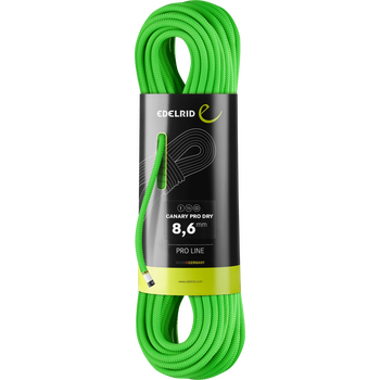 Edelrid Canary Pro Dry 8.6mm, Neon Green, 60m