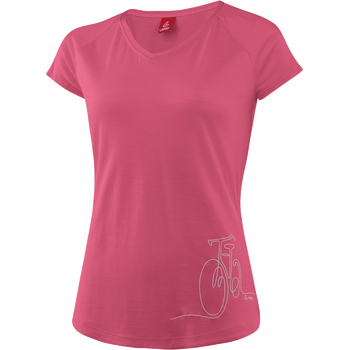 Löffler Printshirt Bicycle Merino-Tencel Womens, Malaga, 36