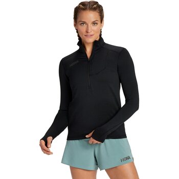 Hoka Half Zip Womens, Black, XL