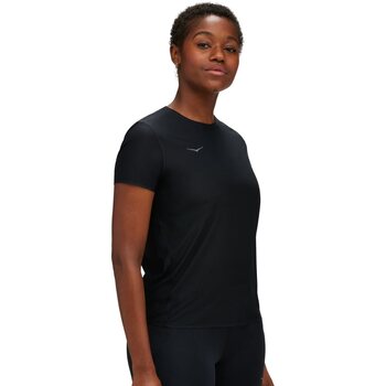 Hoka Airolite Run Short Sleeve Womens, Black, M