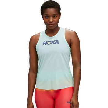 Hoka Performance Run Tank Womens, Cloudless / Marathon, M