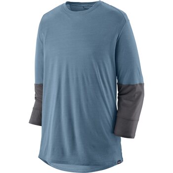 Patagonia Merino 3/4-Sleeve Bike Jersey Mens, Utility Blue, L