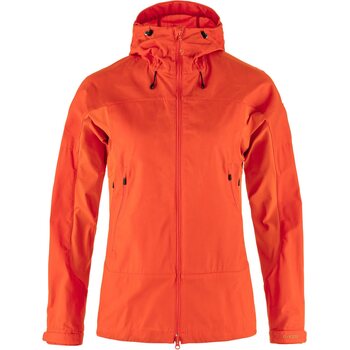 Fjällräven Abisko Lite Trekking Jacket Womens, Flame Orange (214), XL