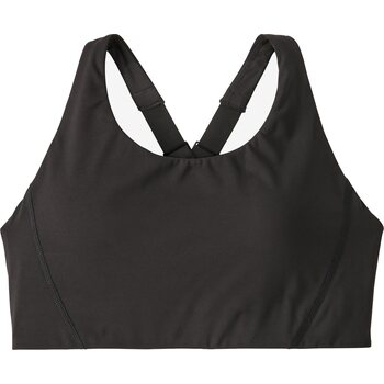 Patagonia Shadowlite Mid Impact Adjustable Bra Womens, Black, XL