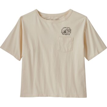 Patagonia Lost And Found Organic Easy Cut Pocket Tee Womens, Undyed Natural, XL