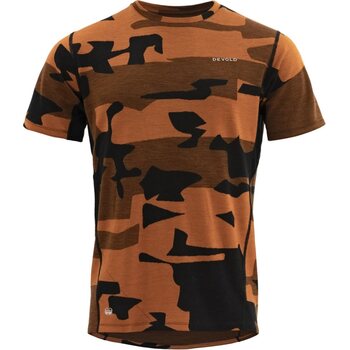 Devold Kløvstien Merino Tee Mens, Flame, M