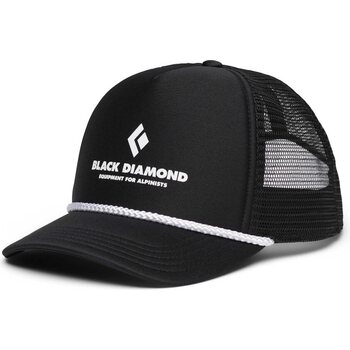 Black Diamond Flat Bill Trucker Hat, Black