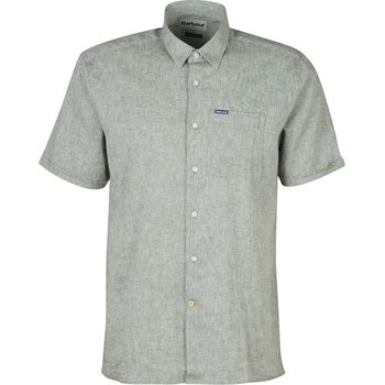 Barbour Nelson Short Sleeve Summer Shirt, Bleached Olive, M