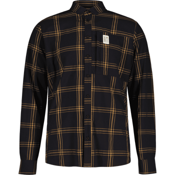 Maloja IsonzoM. 1/1 Shirt Mens, Deep Black Check, M