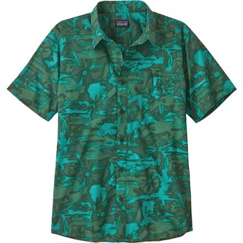 Patagonia Go To Shirt Mens, Cliffs and Waves: Conifer Green, L