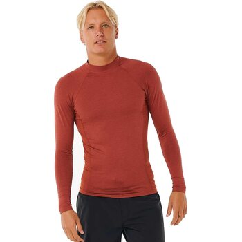 Rip Curl Dawn Patrol Perf Long Sleeve UV Tee, Red Marle, S