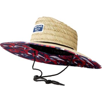 Rip Curl Mix Up Straw Hat, Blue / White, S-M