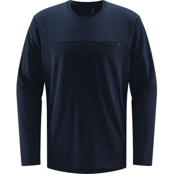 Haglöfs Curious Long Sleeve Tee Mens, Tarn Blue, S