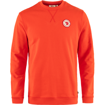 Fjällräven 1960 Logo Badge Sweater Mens, Flame Orange (214), S