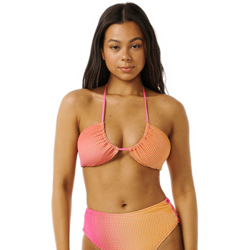 Rip Curl Sunrise Bandeau Bikini Top Womens, Pink / Orange, S