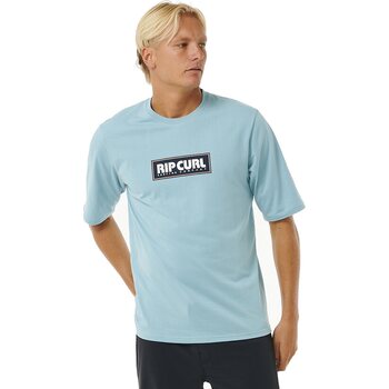 Rip Curl Icons Of Surf Short Sleeve UV Tee Mens, Dusty Blue, S