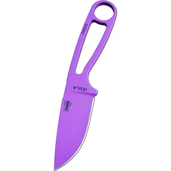 ESEE Knives Izula, Purple Blade / White Sheath with Clip Plate