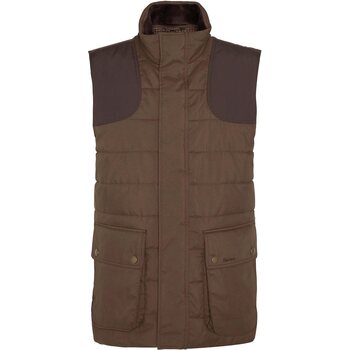 Barbour Bradford Tattersall Gilet Mens, Dark Sand, M